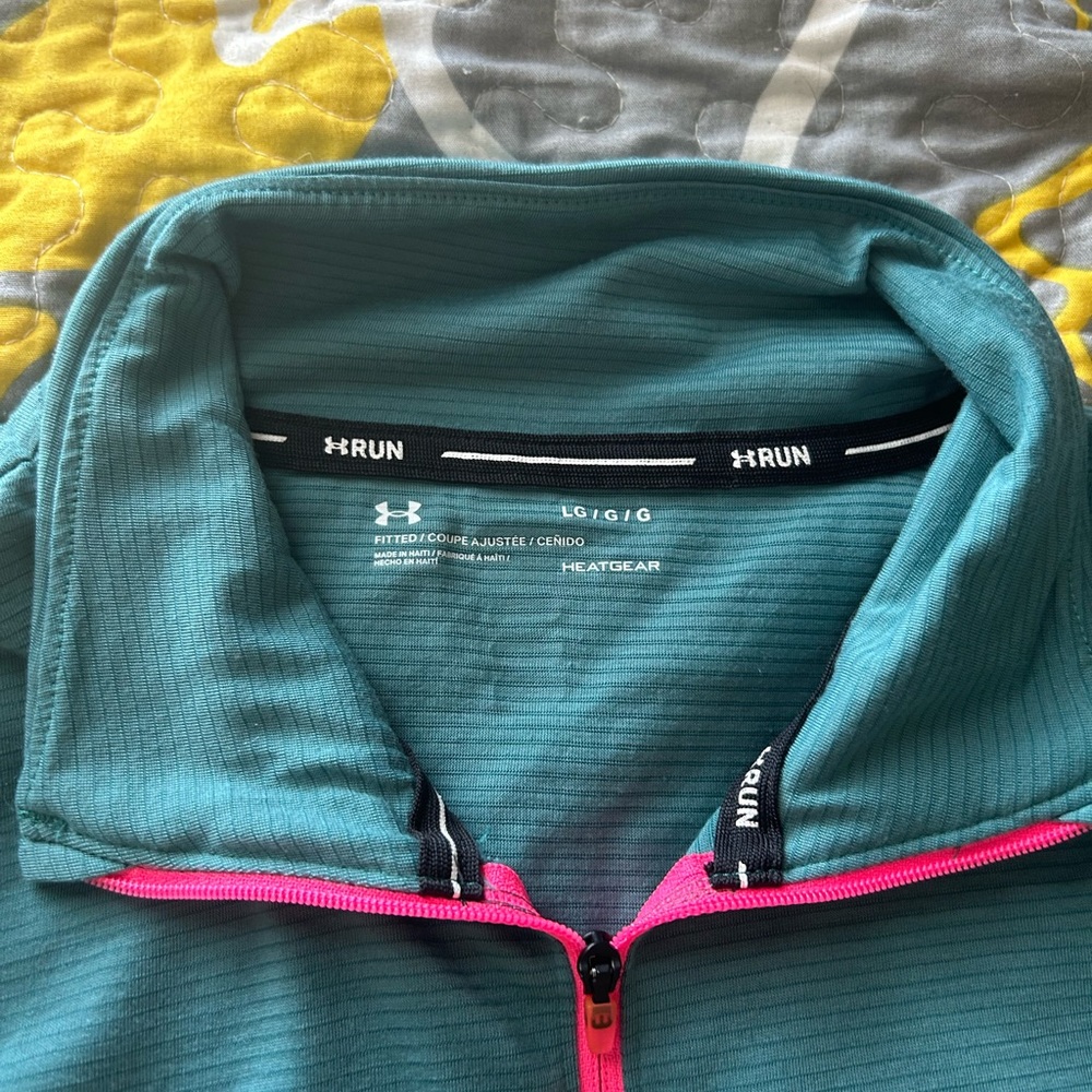 UA Teal Run Quarter Zip